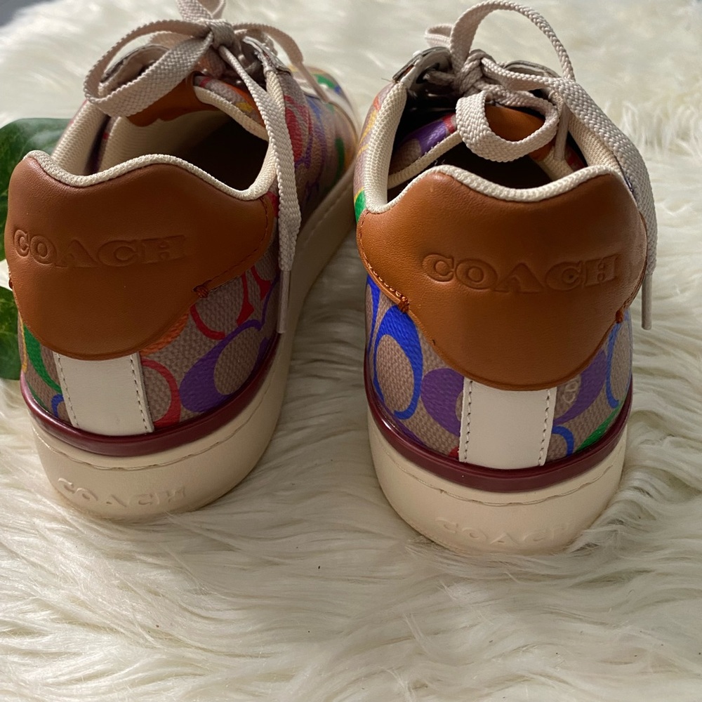 COACH
Lowline Rainbow Coated Canvas Sneakers - Picture 7 of 13